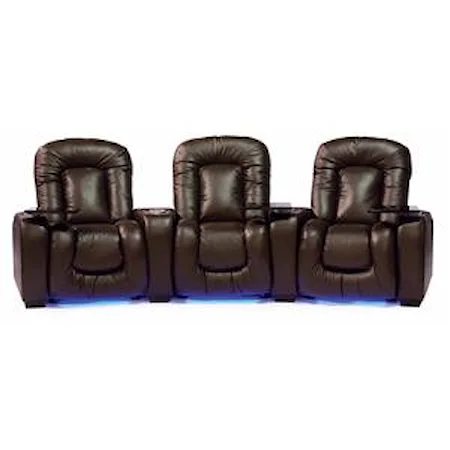 Reclining Home Theater Seating W/Cup Holders